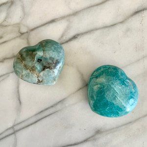 Amazonite Heart Duo